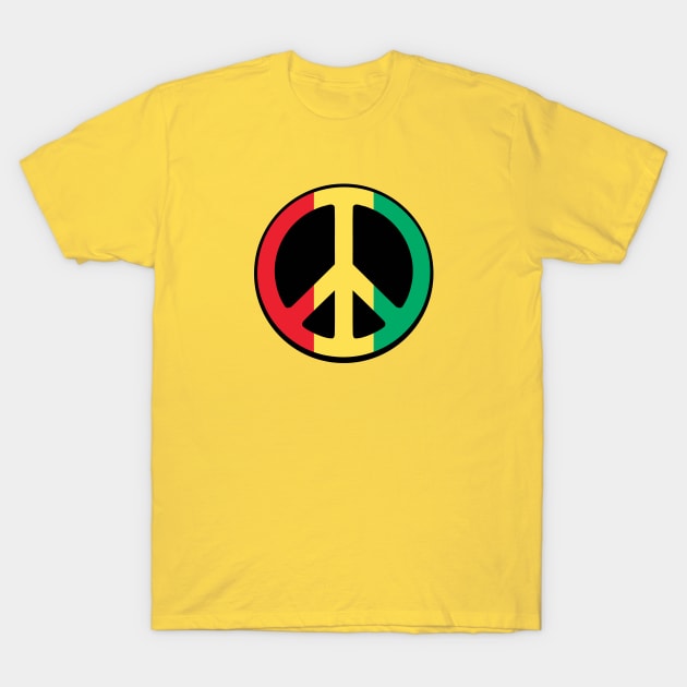 Rasta Peace T-Shirt by LefTEE Designs